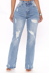 Dear Diary Straight Leg Jeans - Medium Wash Ins Street